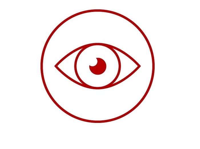 Icon for aesthetic, visualisation, surveillance